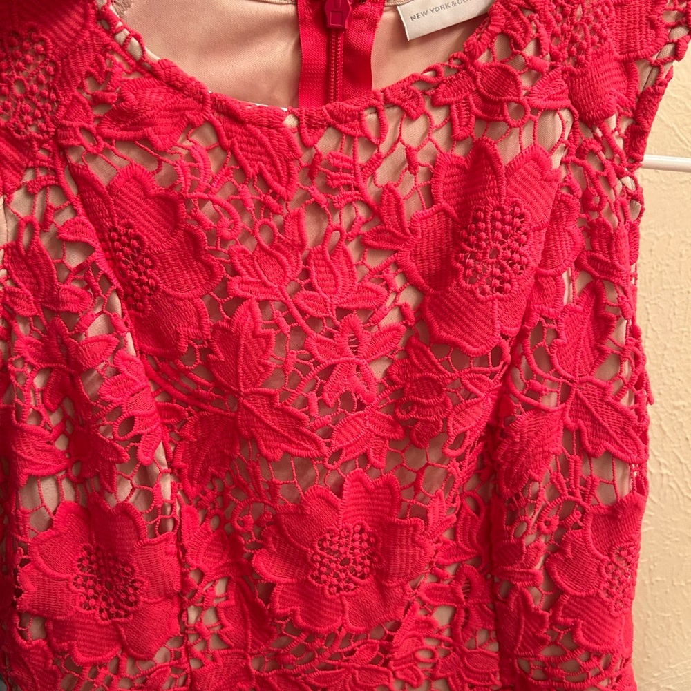 Pink sleeveless Midi dress
